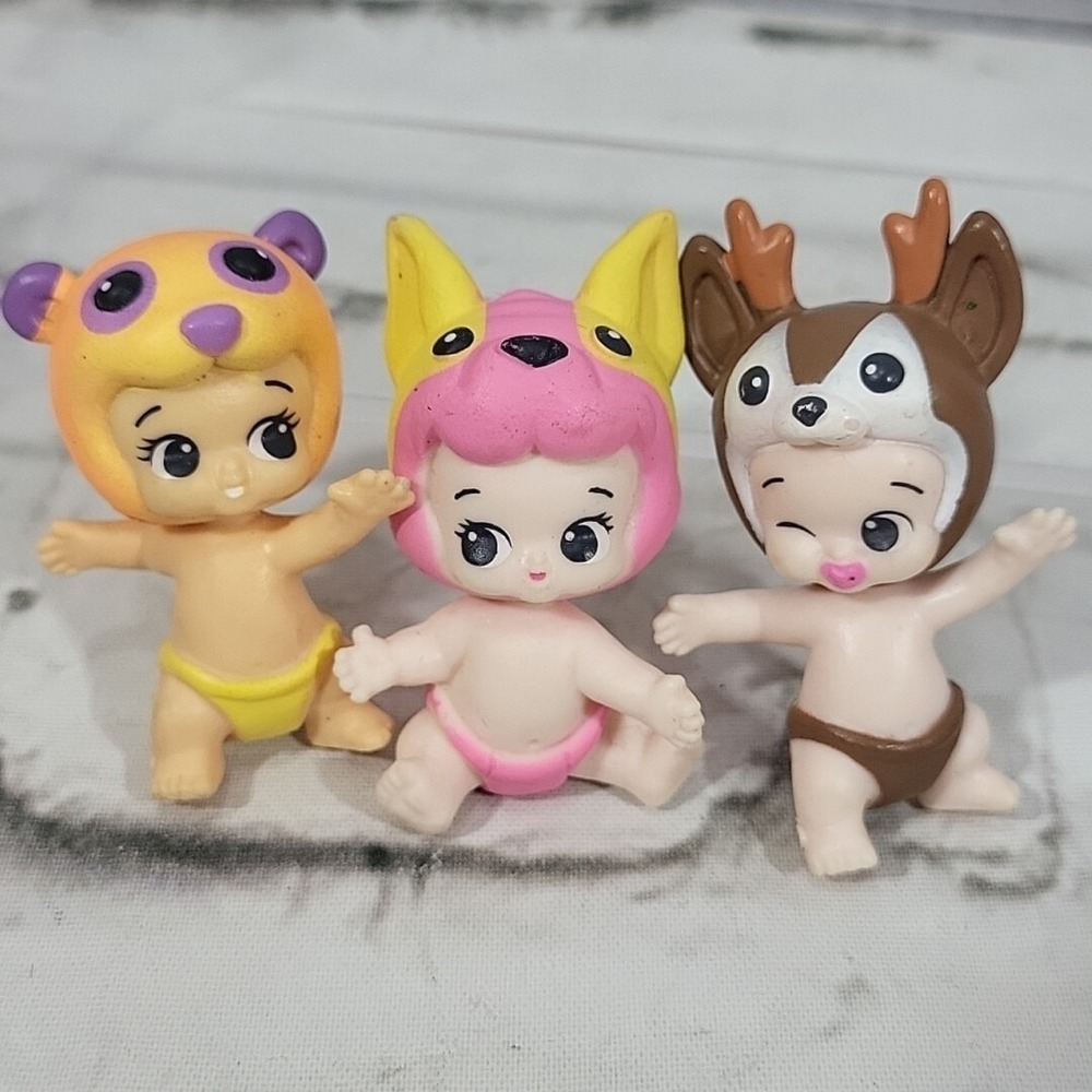 TWOSIES BABIES Figures by Moose Lot of 3